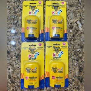 NWT Bundle of 4  Banana Boat Kids Sport Sunscreen Stick